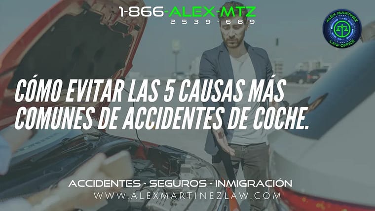 Cómo evitar las 5 Causas más comunes de Accidentes de Coche. 
